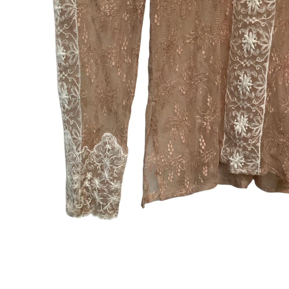 1970s Vintage Lorrie Kabala Lace Blouse - Picture 3 of 6